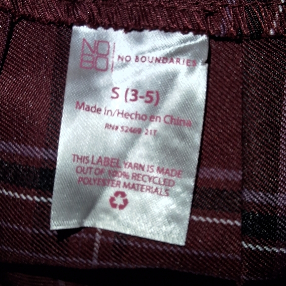 NWT No Boundaries Juniors Pleated Cos Burgundy Cheer School Girl Skirt Size S - Picture 8 of 9